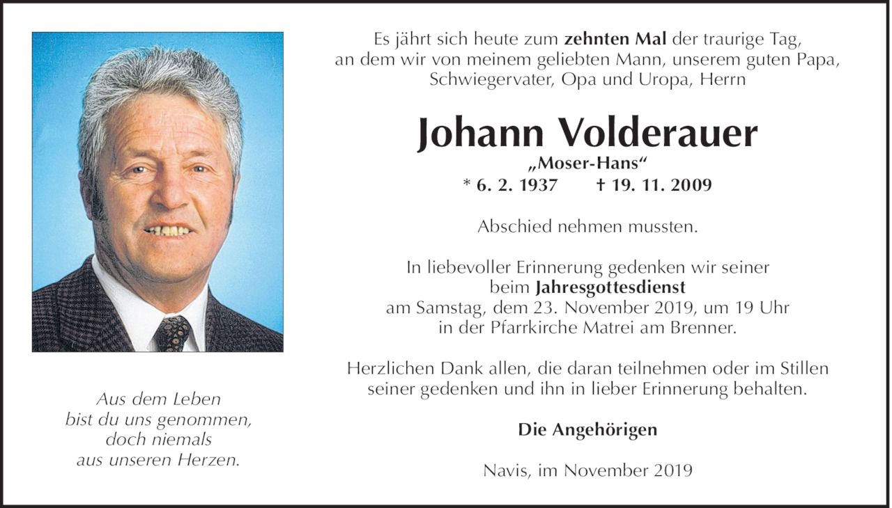 Johann  Volderauer Bild