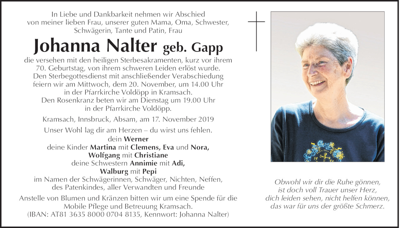 Johanna Nalter Bild