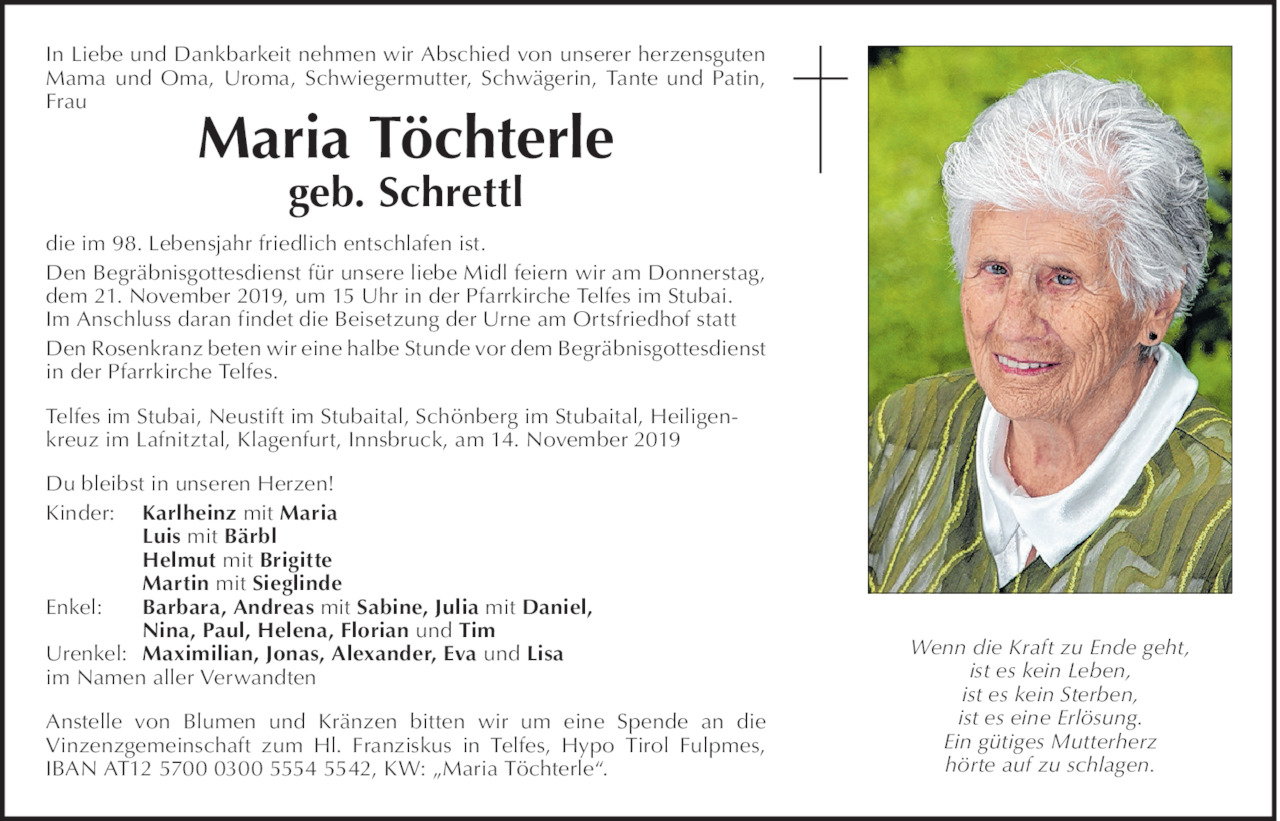 Maria Töchterle Bild