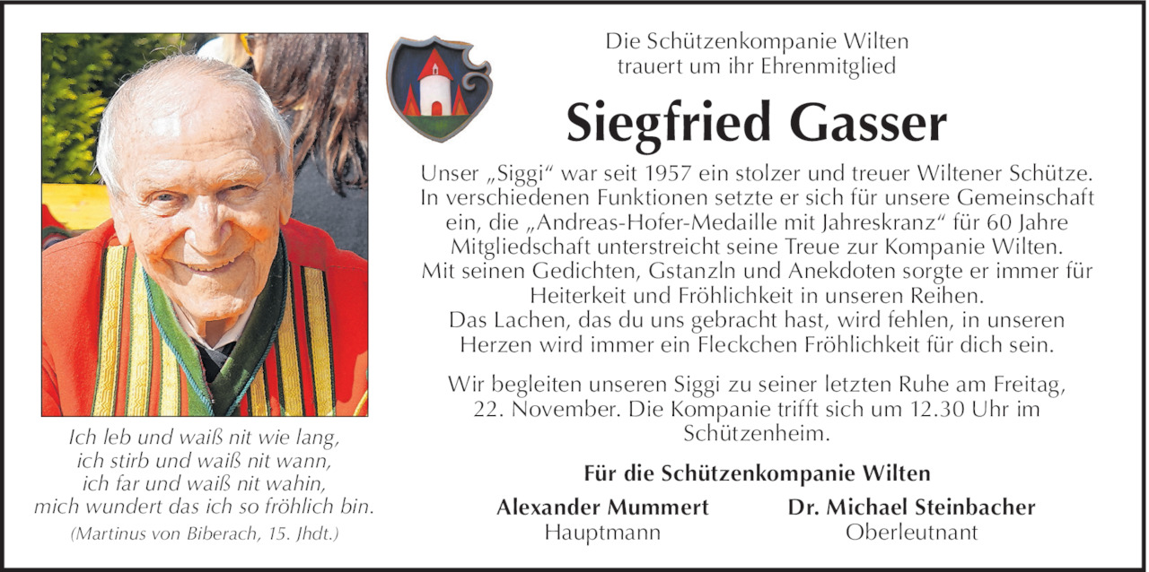 Siegfried Gasser Bild