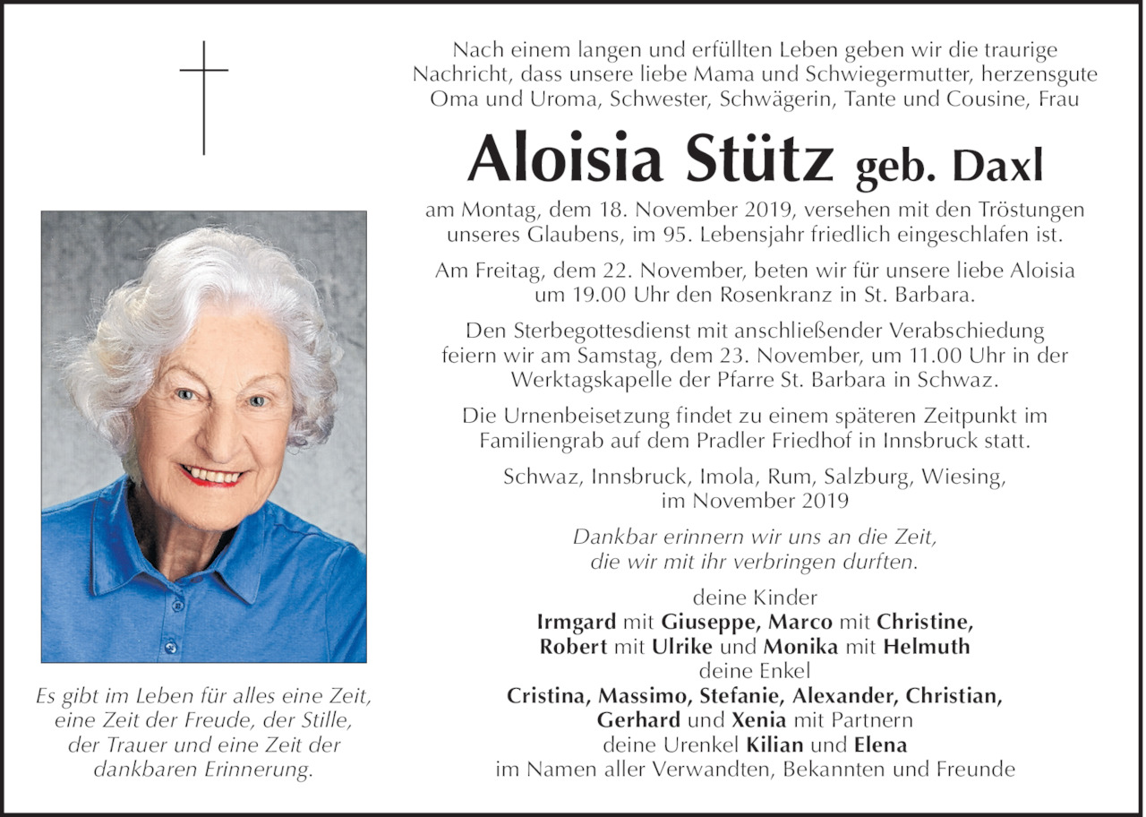 Aloisia Stütz Bild