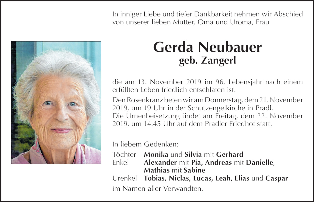 Gerda Neubauer Bild