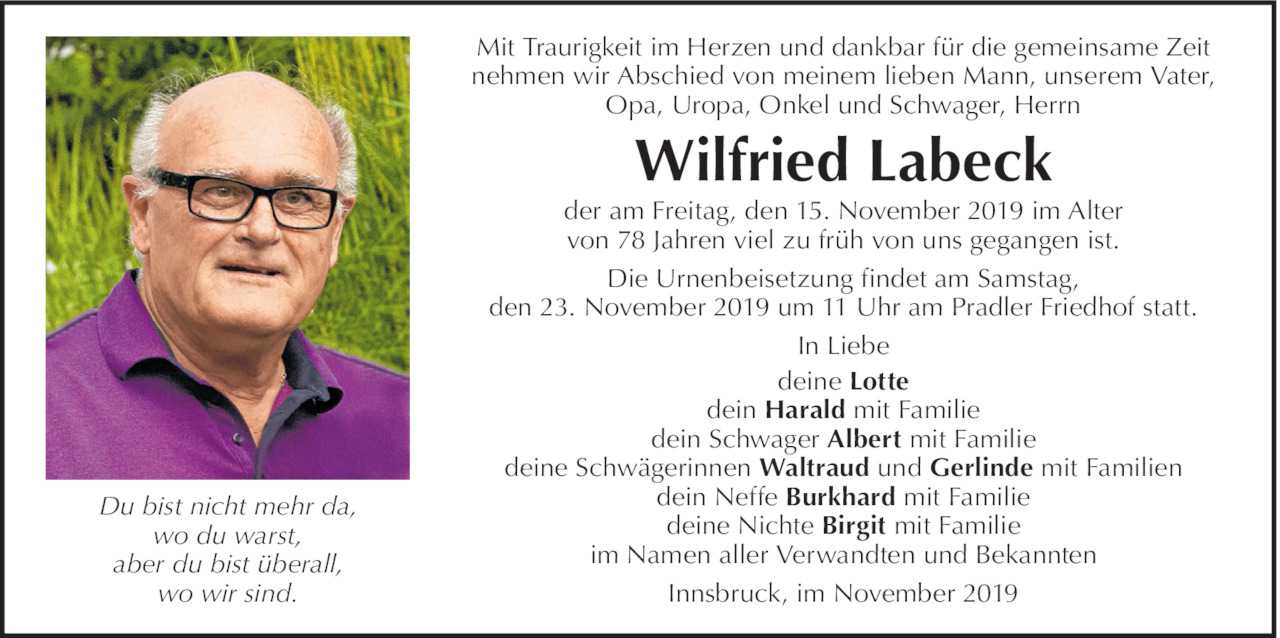 Wilfried Labeck  Bild