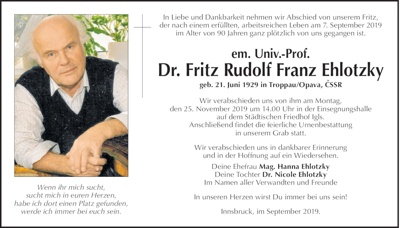 Fritz Ehlotzky Bild