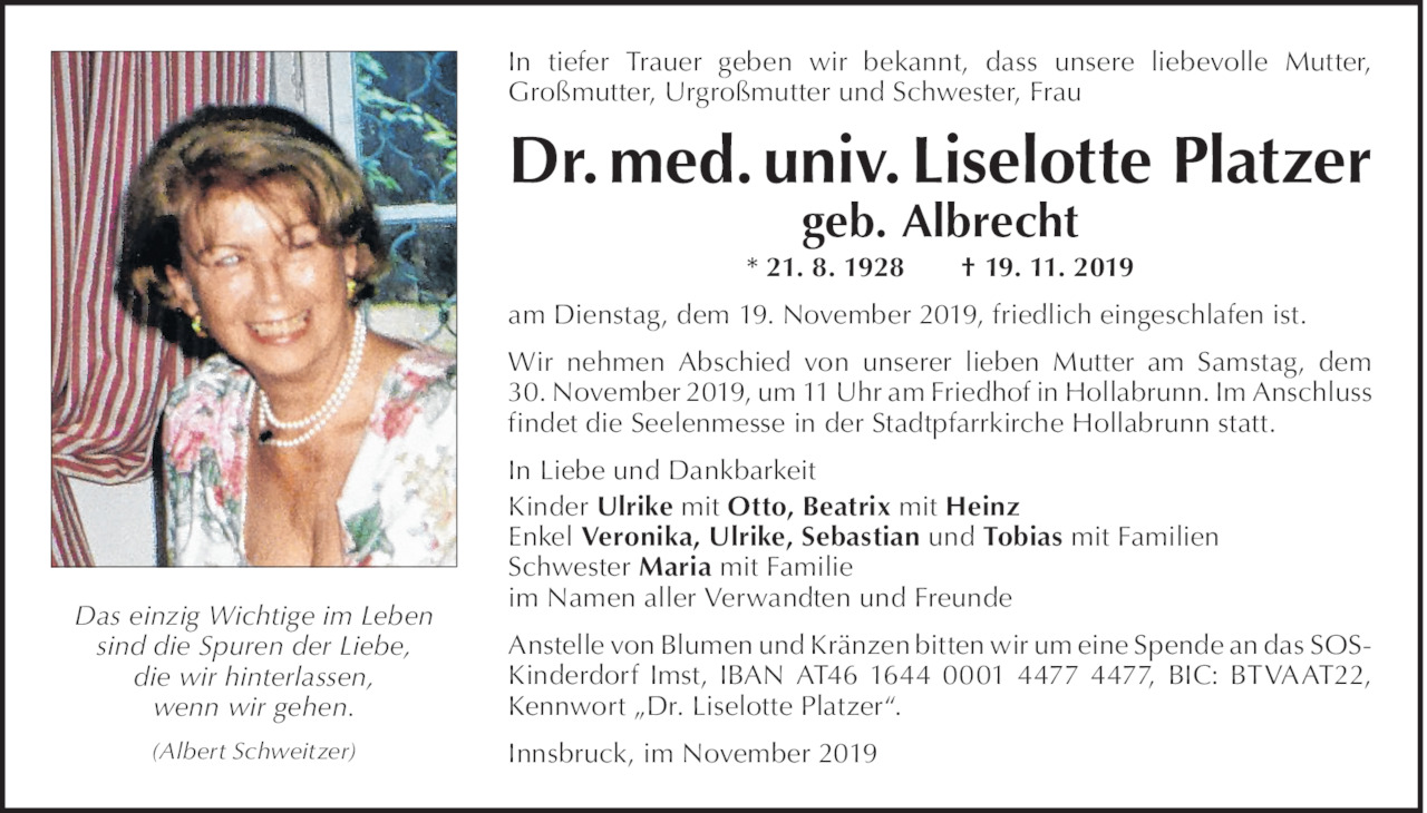 Liselotte Platzer Bild