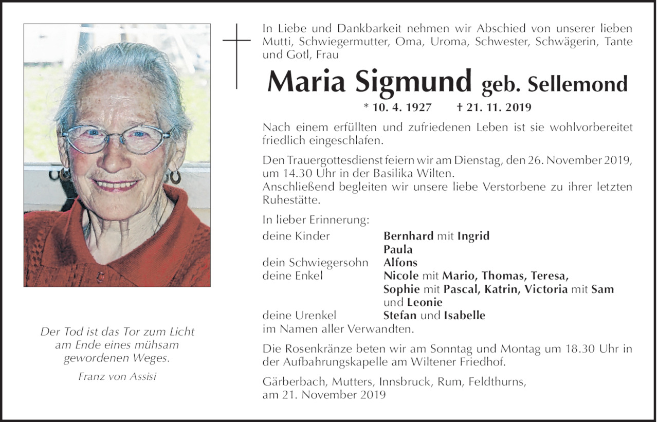Maria  Sigmund Bild