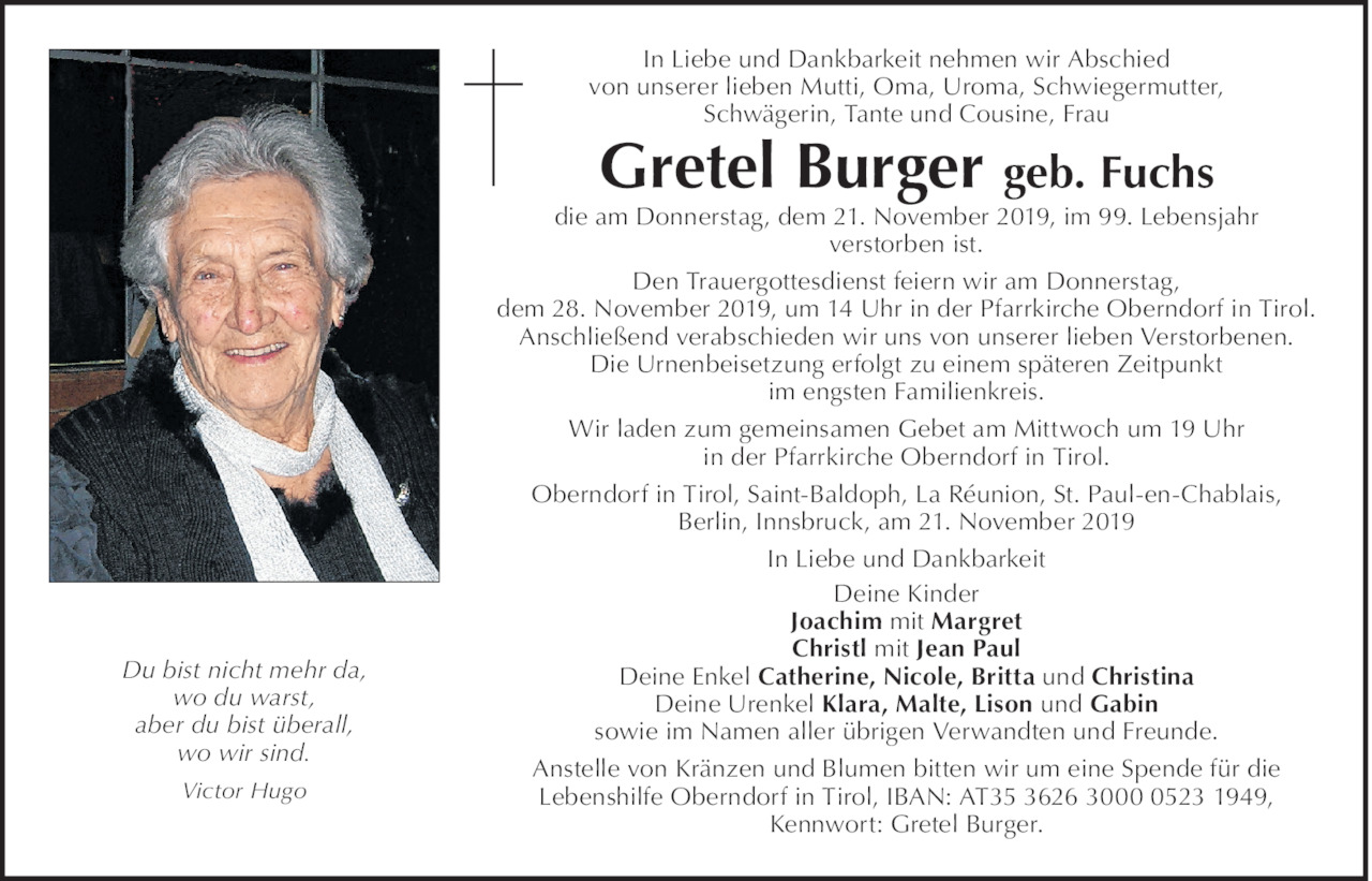 Gretel Burger Bild