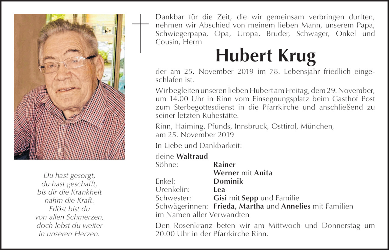 Hubert Krug Bild