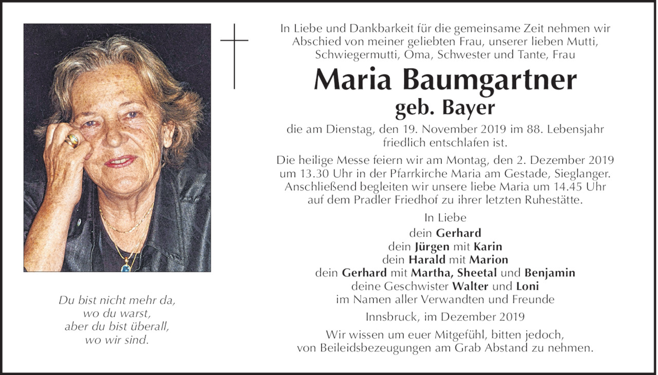 Maria Baumgartner Bild