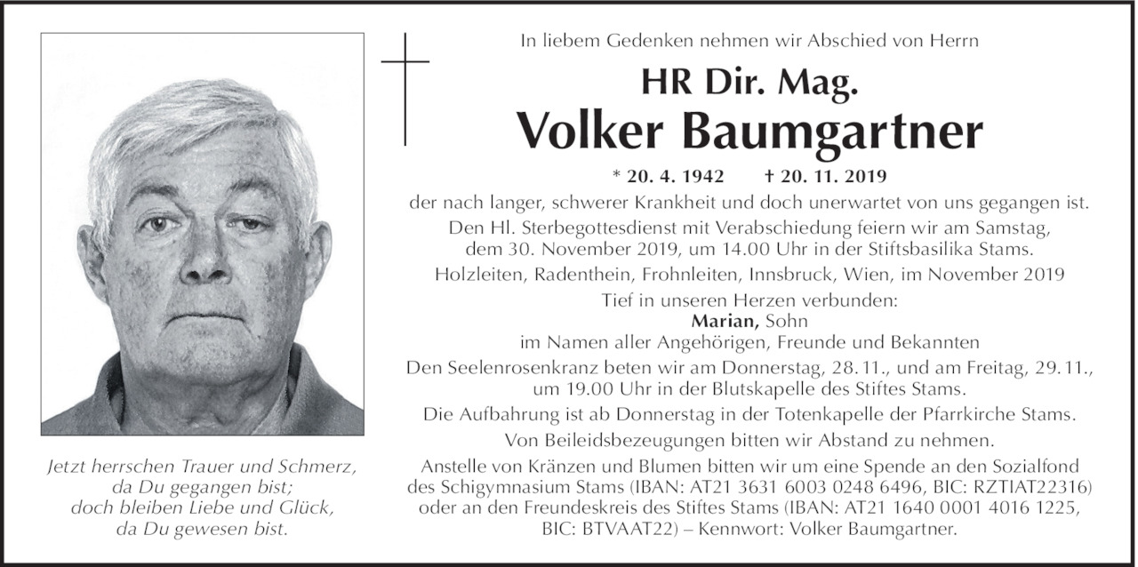 Volker Baumgartner Bild