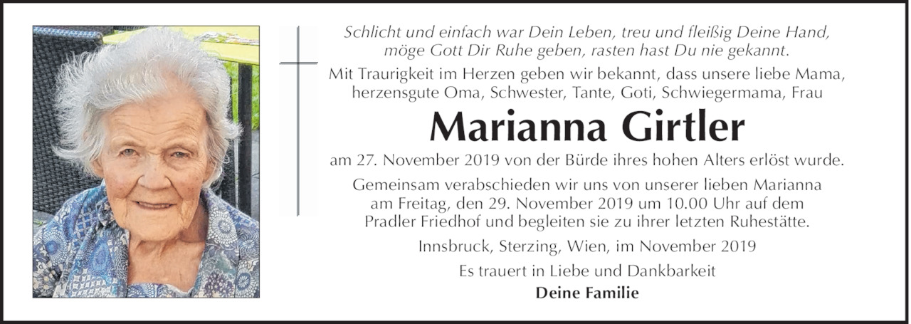 Marianna Girtler Bild