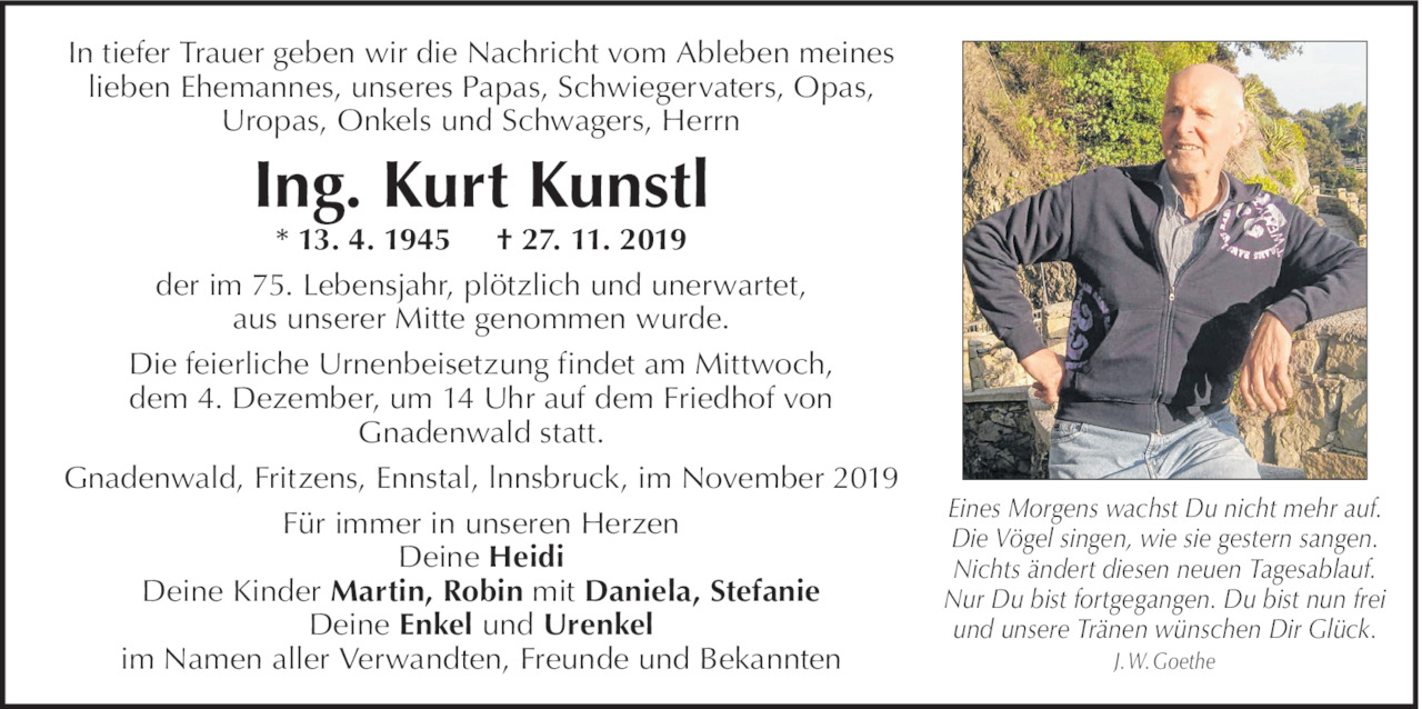 Kurt Kunstl Bild