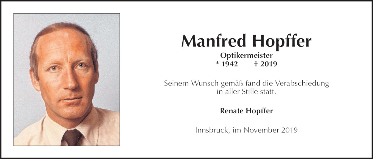 Manfred Hopffer Bild