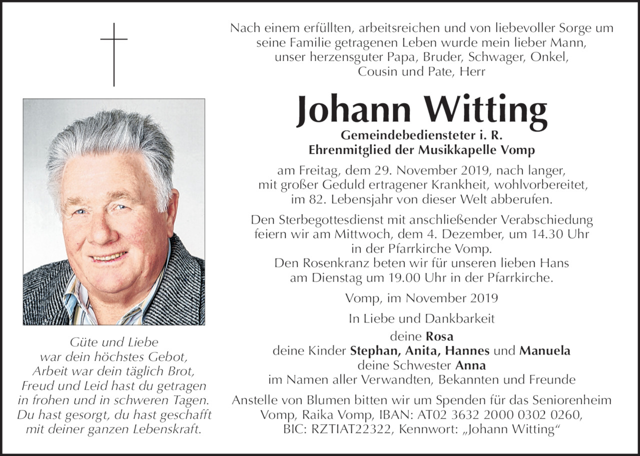 Johann Witting Bild