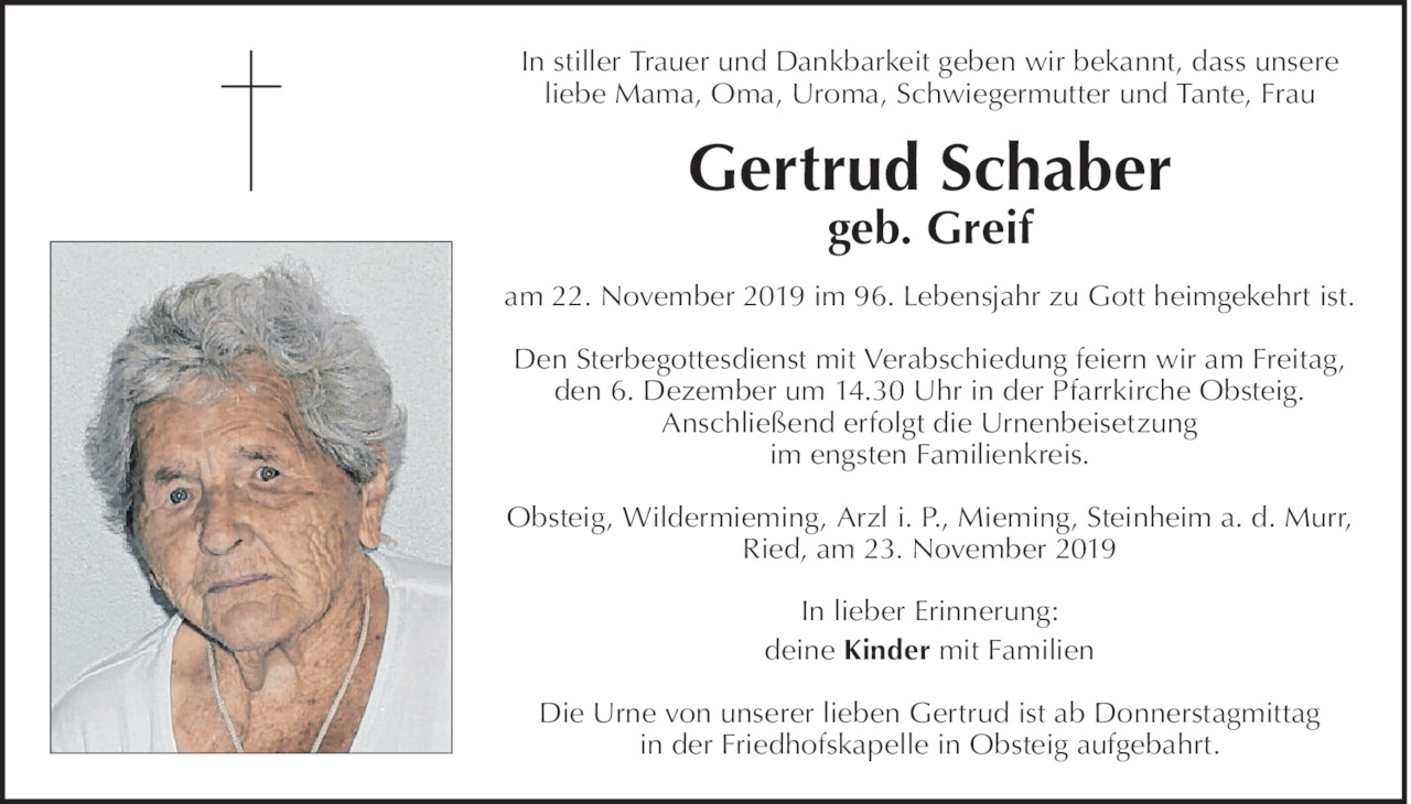 Gertrud  Schaber Bild