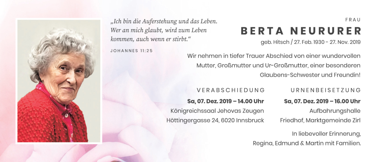 Berta Neururer Bild