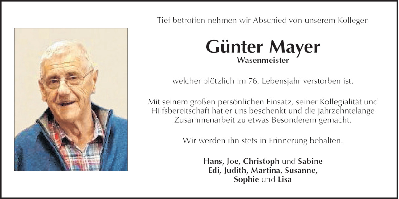 Günter Mayer Bild