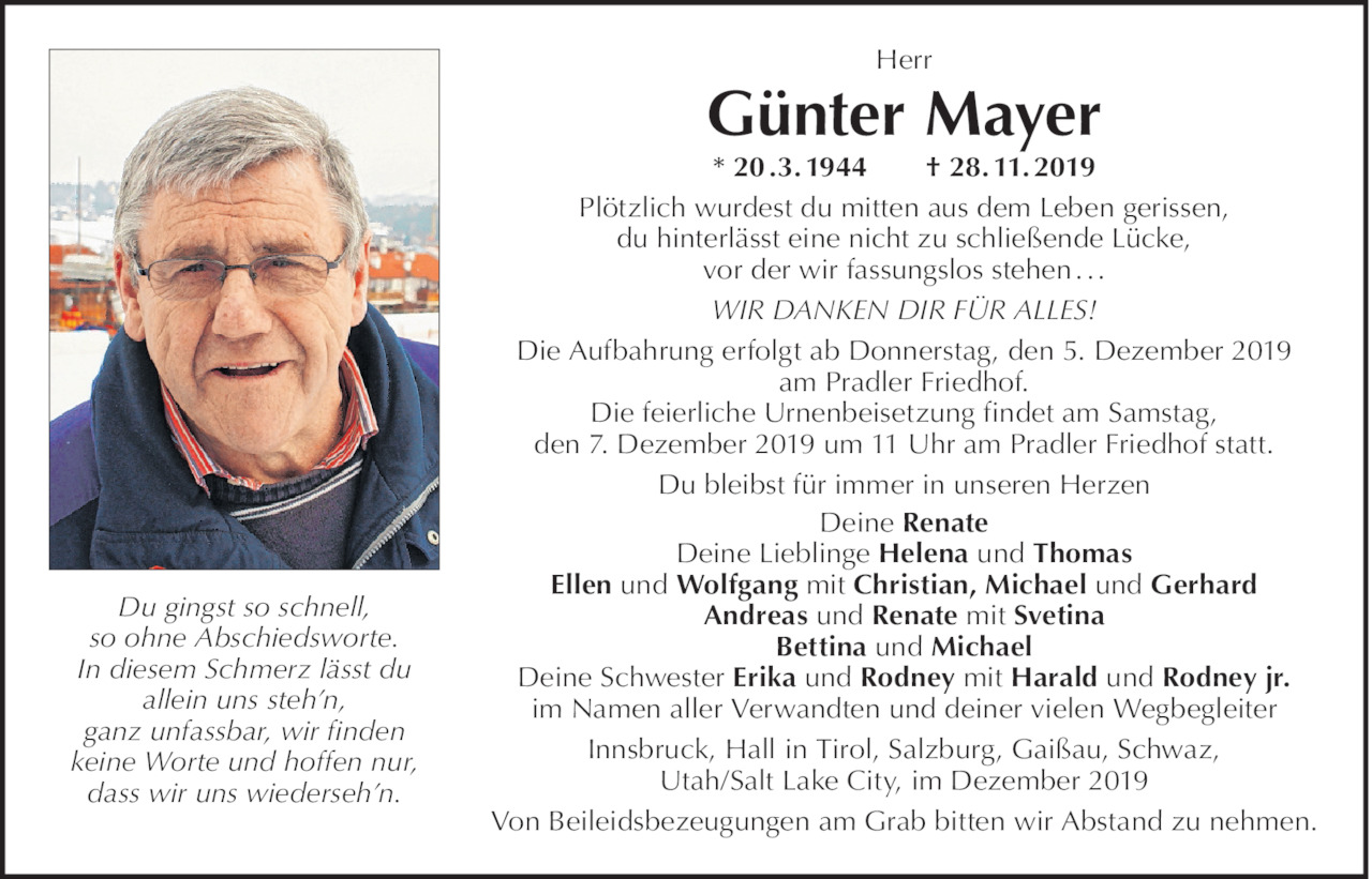 Günter Mayer Bild