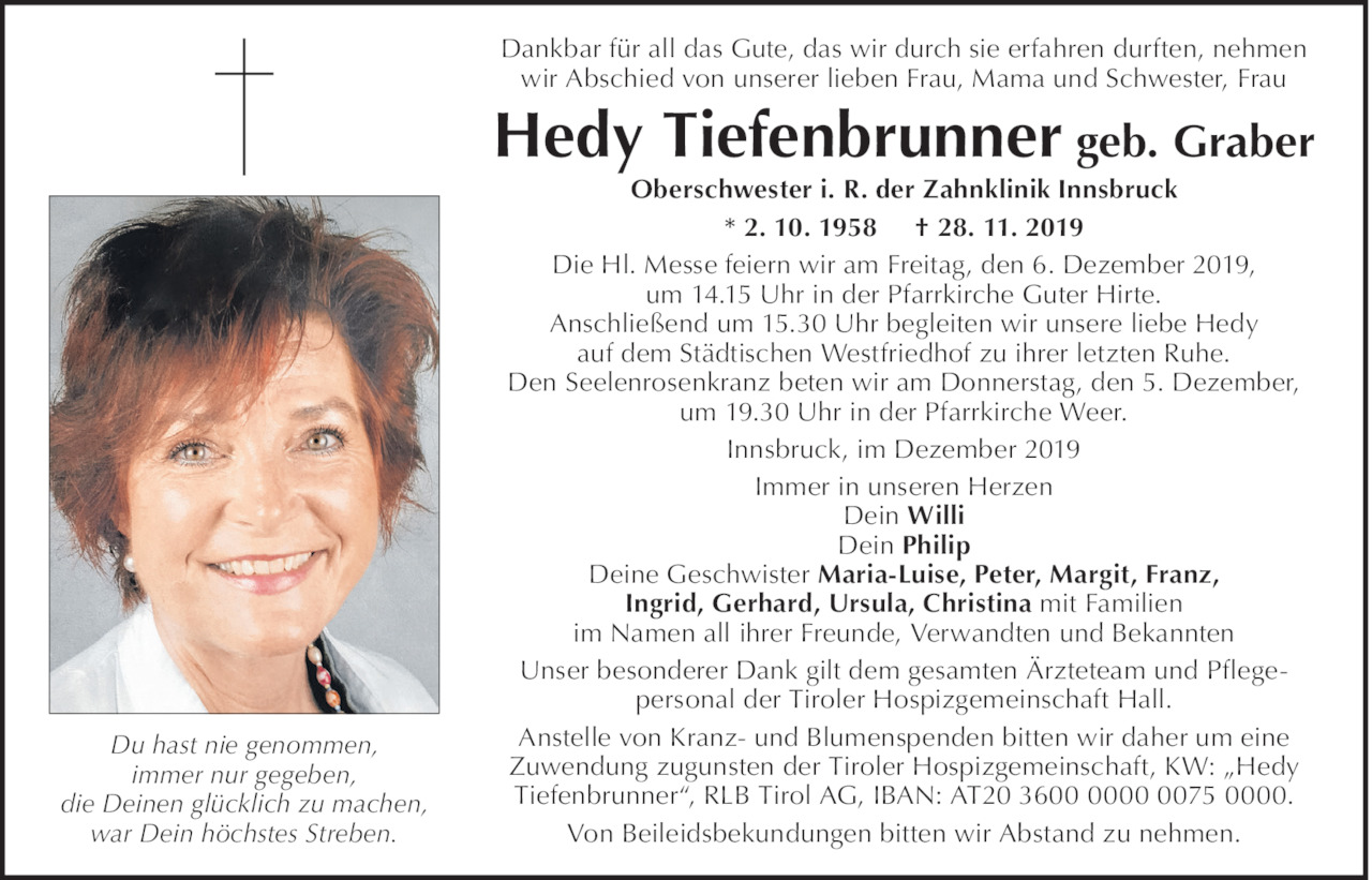 Hedy Tiefenbrunner Bild