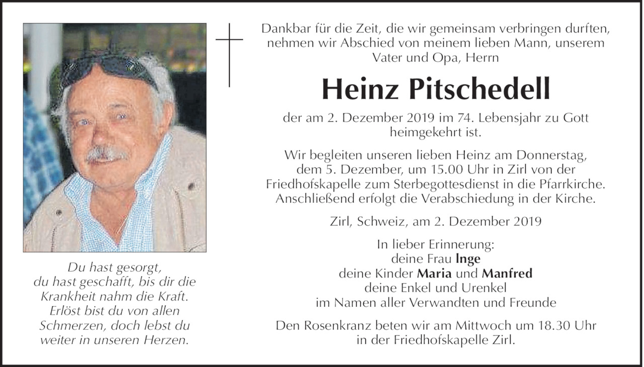 Heinz Pitschedell Bild