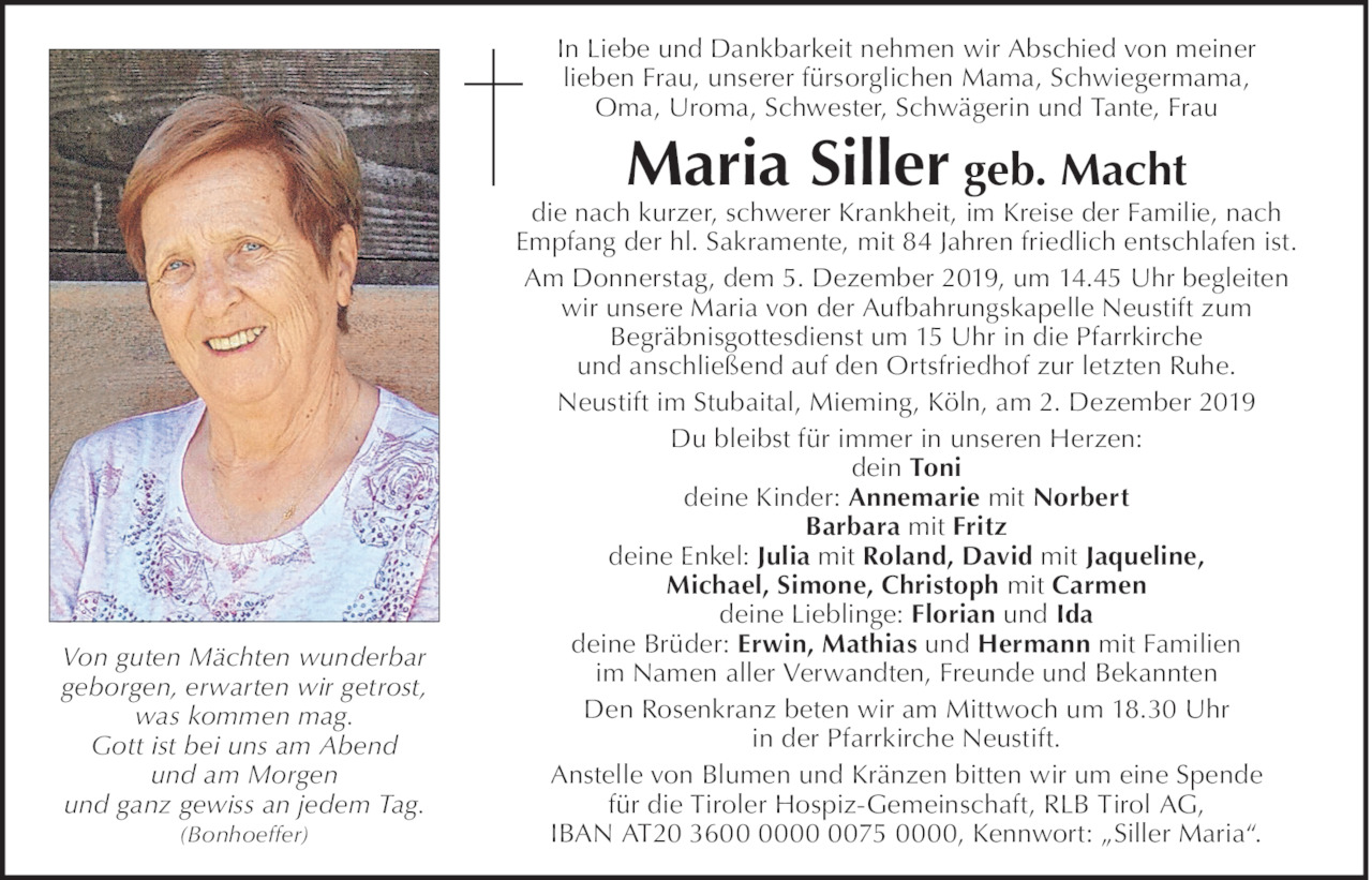 Maria Siller Bild