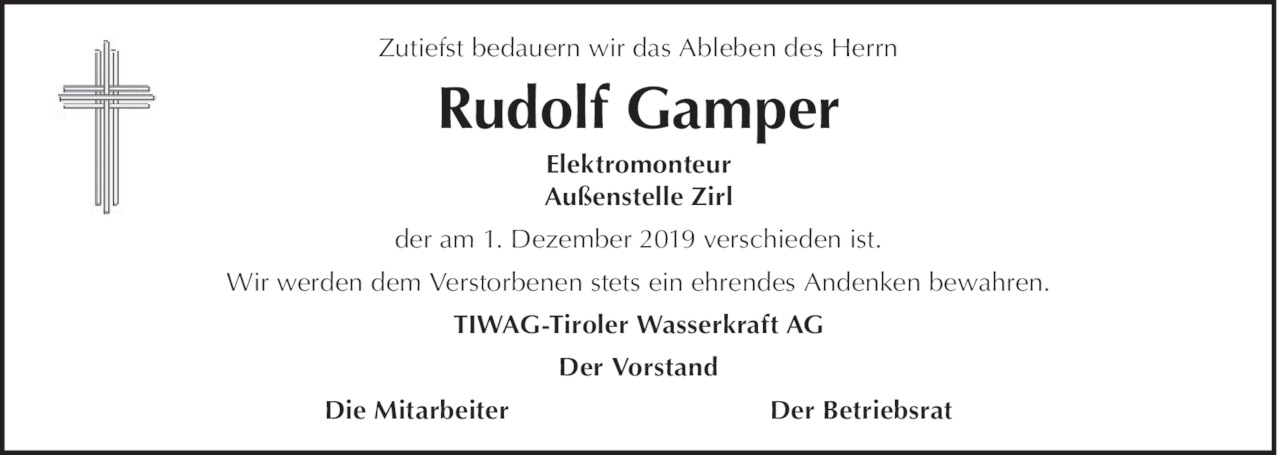 Rudolf  Gamper Bild
