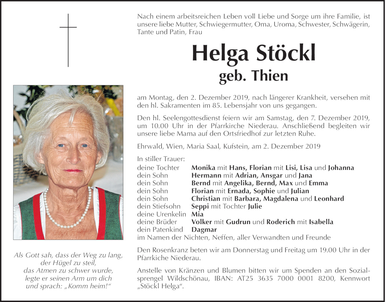 Helga Stöckl Bild