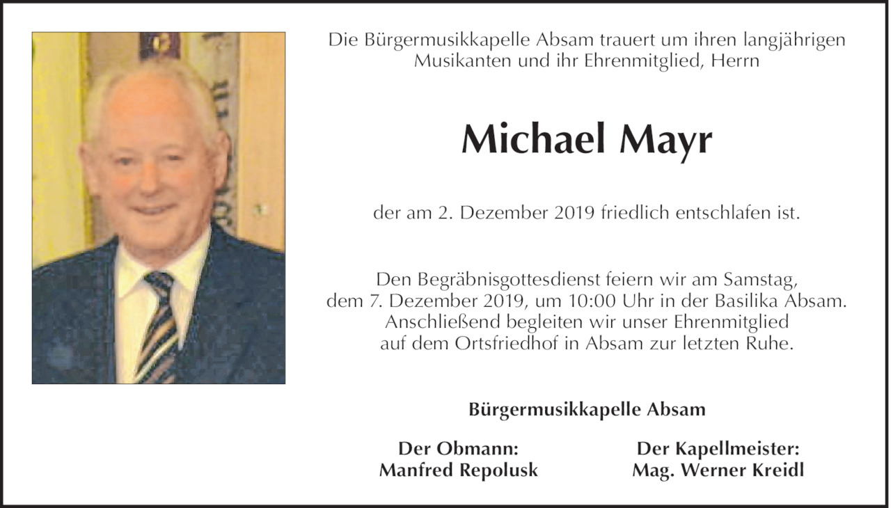 Michael  Mayr Bild
