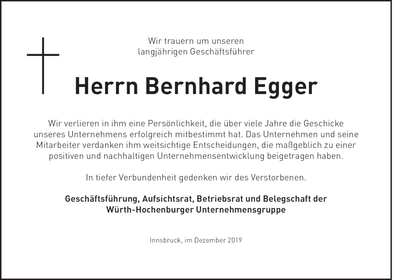 Bernhard Egger Bild