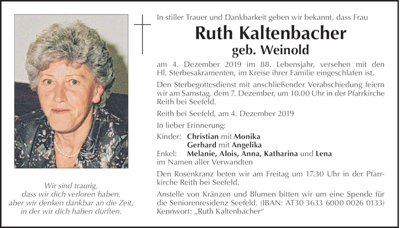 Ruth Kaltenbacher Bild