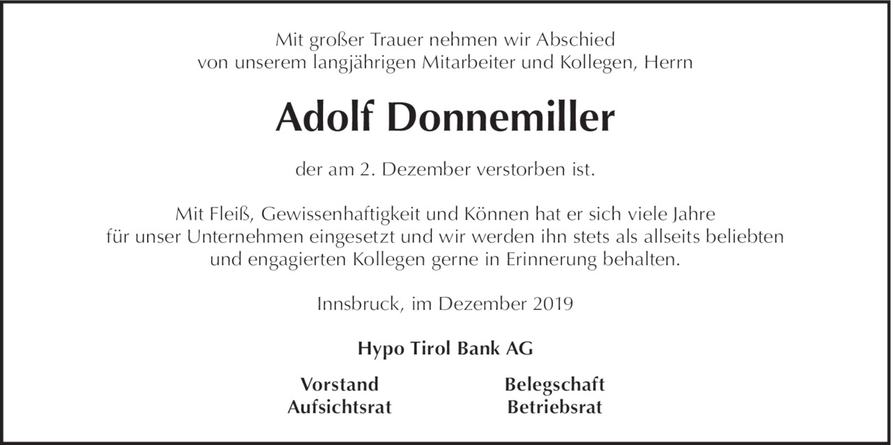 Adolf Donnemiller Bild