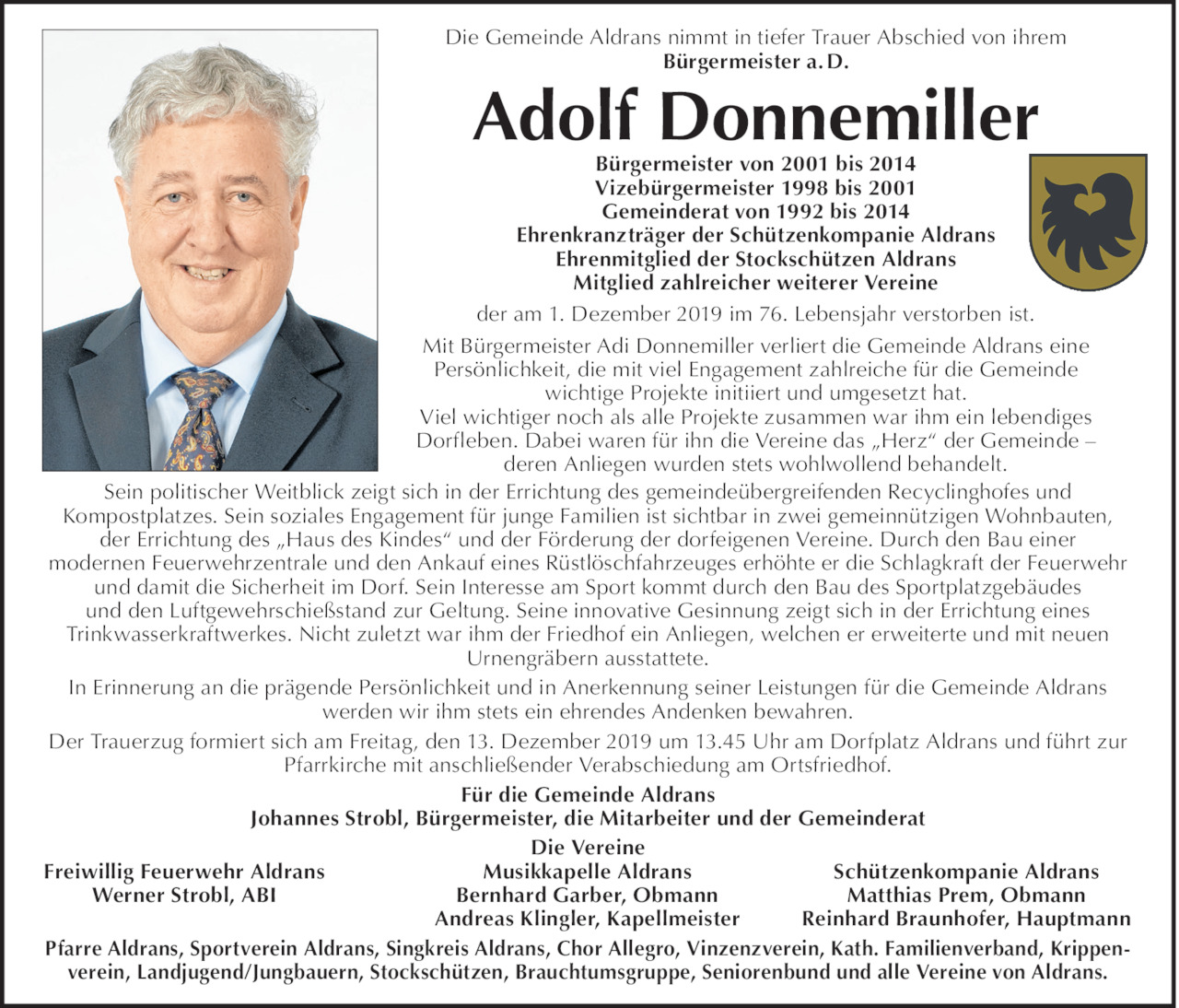 Adolf Donnemiller Bild