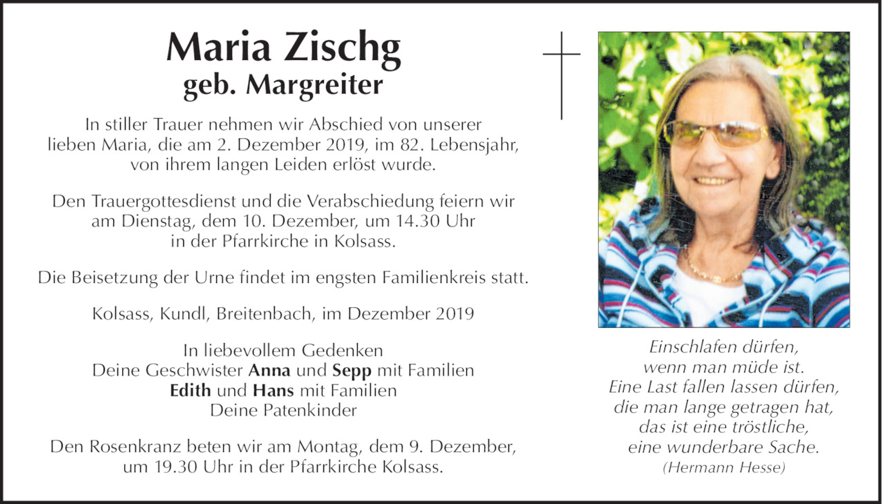 Maria Zischg Bild