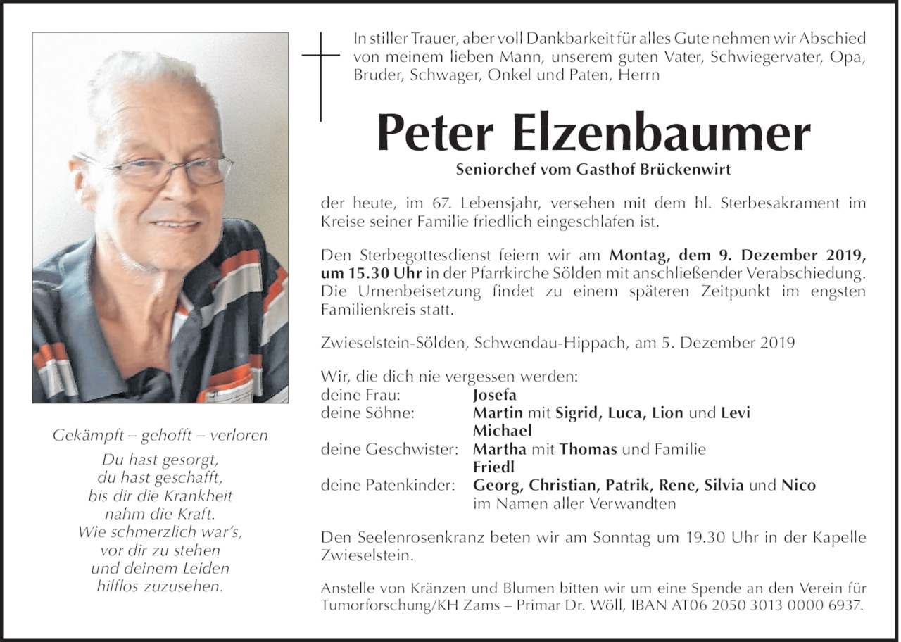 Peter Elzenbaumer Bild