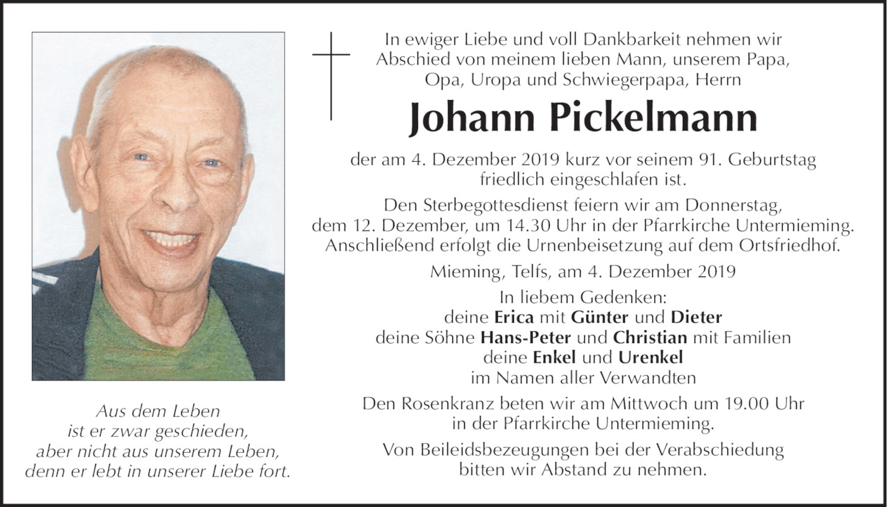 Johann Pickelmann Bild