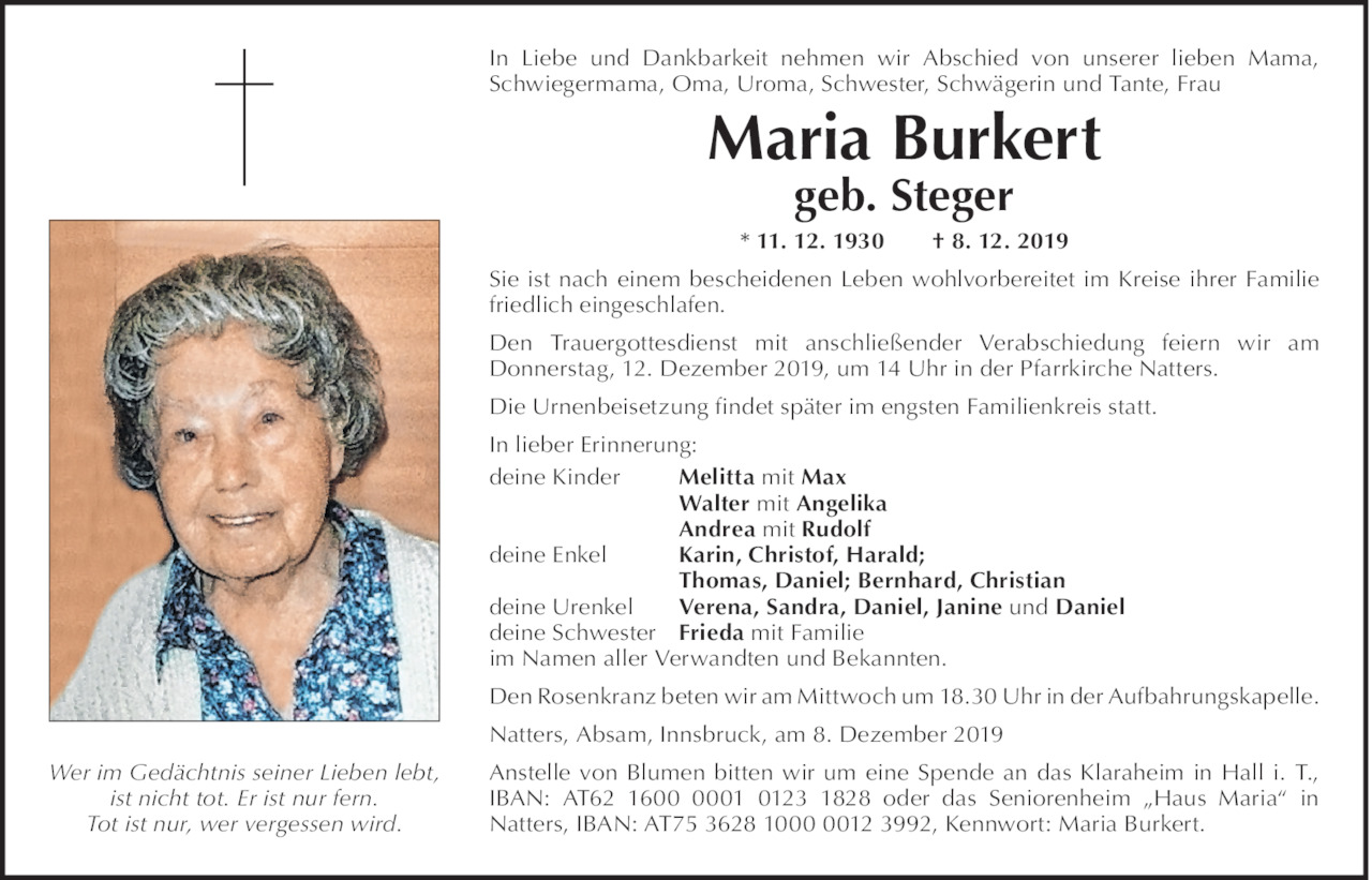Maria Burkert Bild