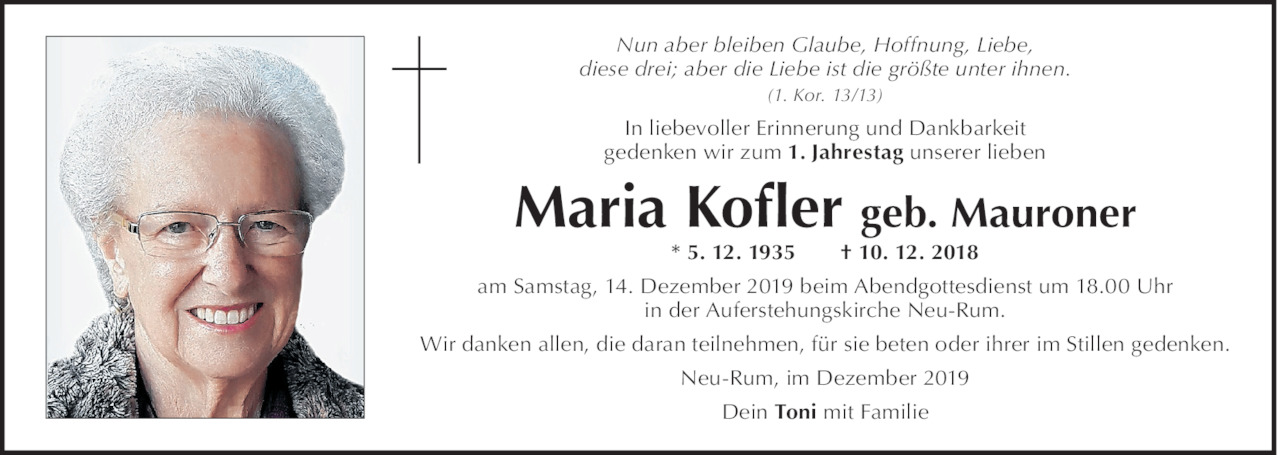 Maria Kofler Bild