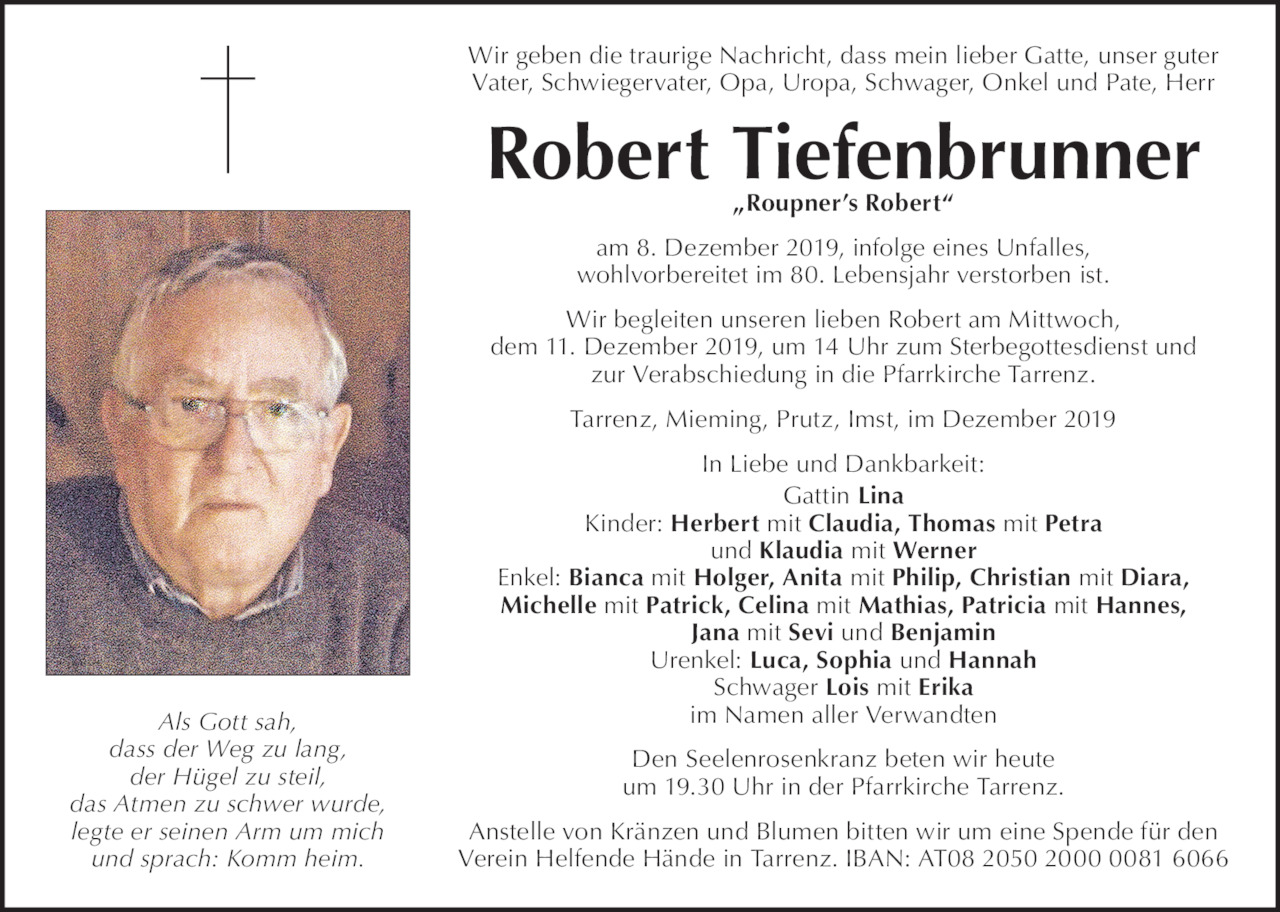 Robert Tiefenbrunner  Bild