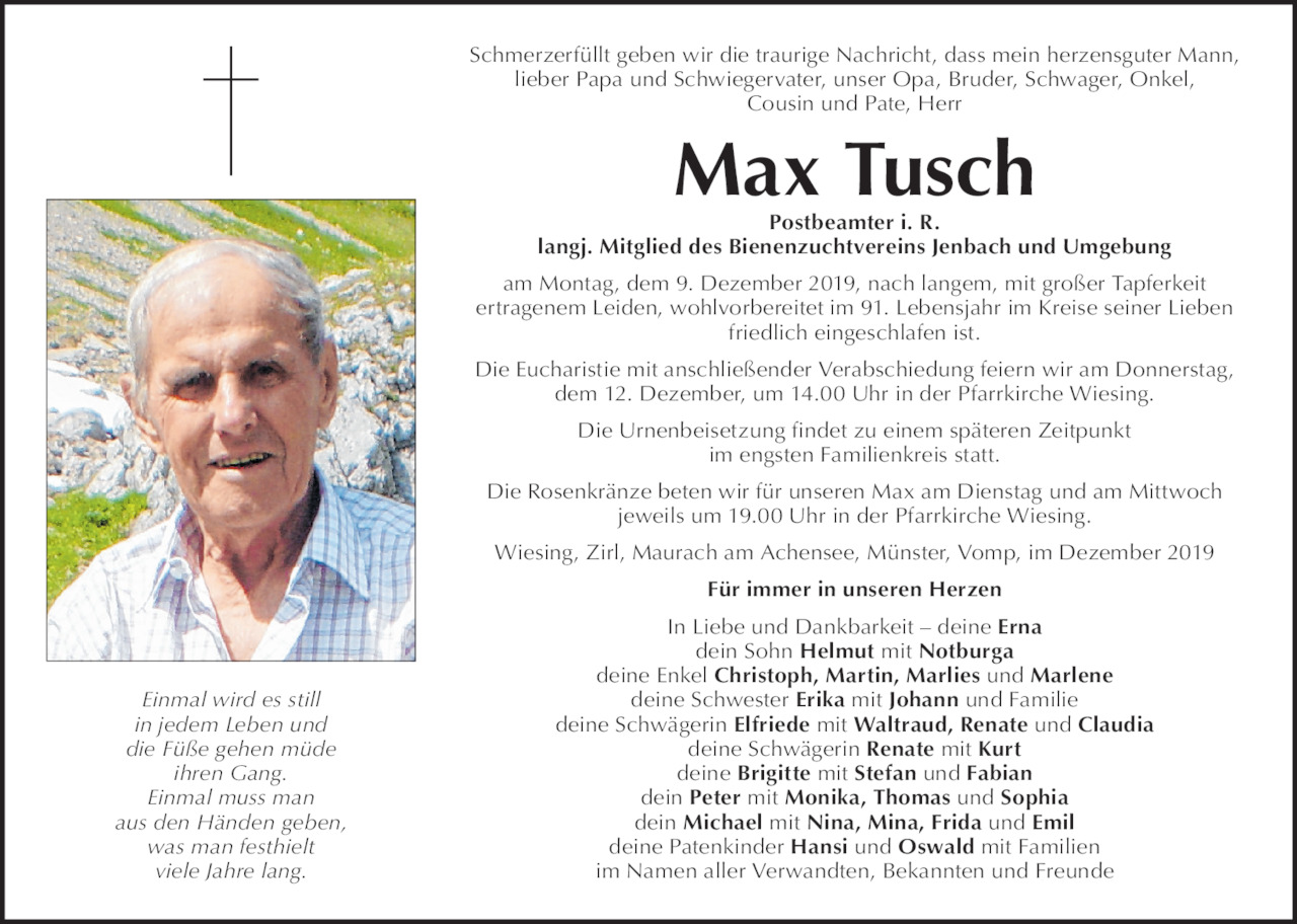 Max Tusch Bild
