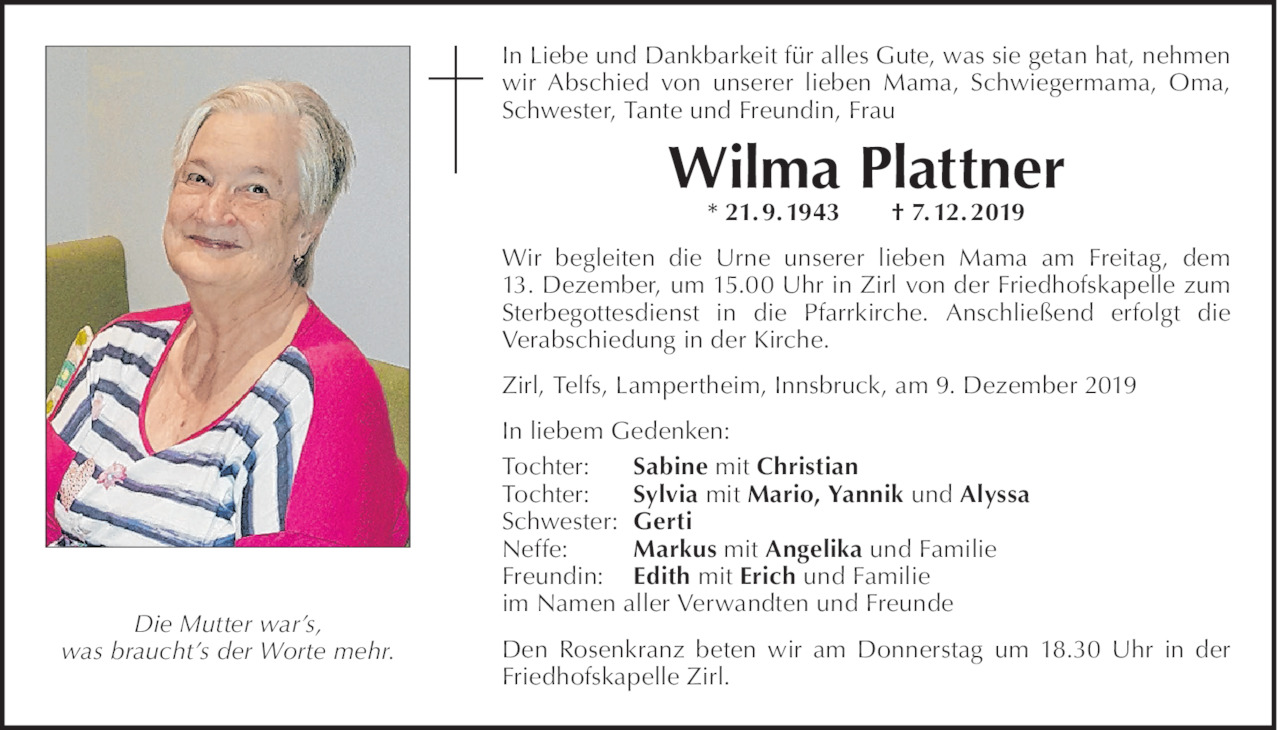 Wilma Plattner Bild