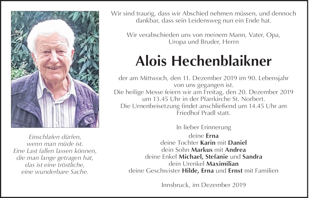Alois Hechenblaikner Bild