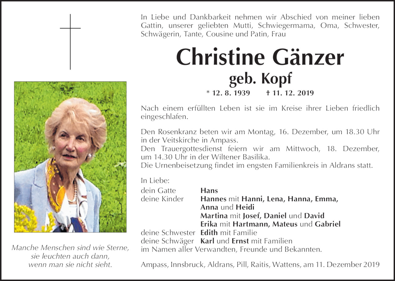 Christine Gänzer Bild