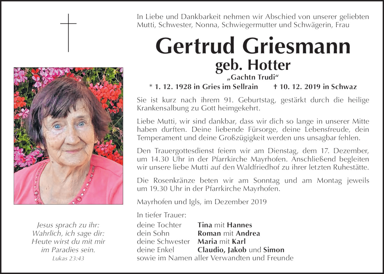 Gertrud Griesmann Bild