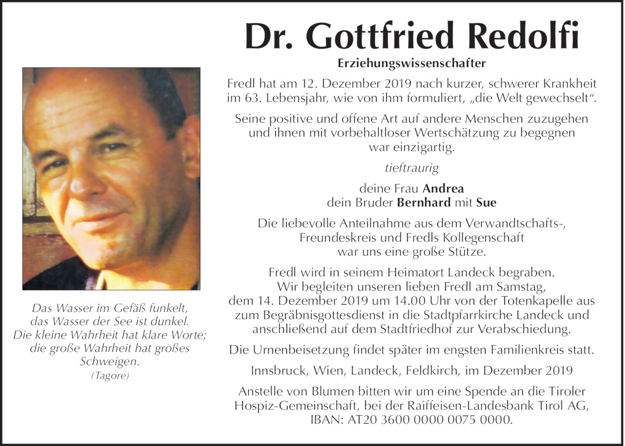 Gottfried Redolfi Bild