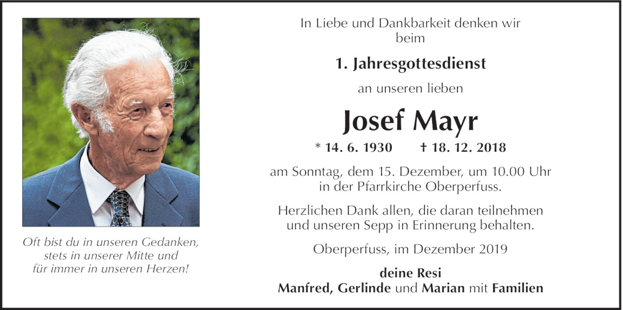 Josef Mayr Bild
