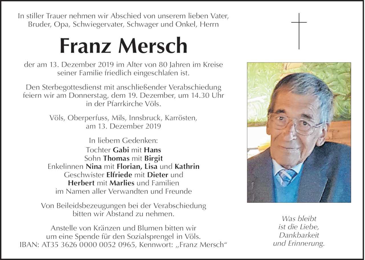 Franz Mersch Bild