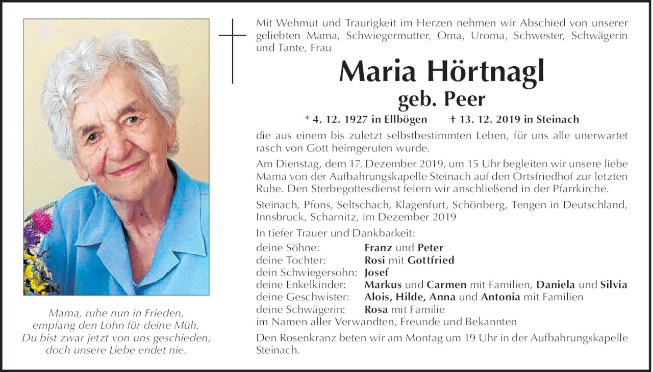 Maria Hörtnagl Bild