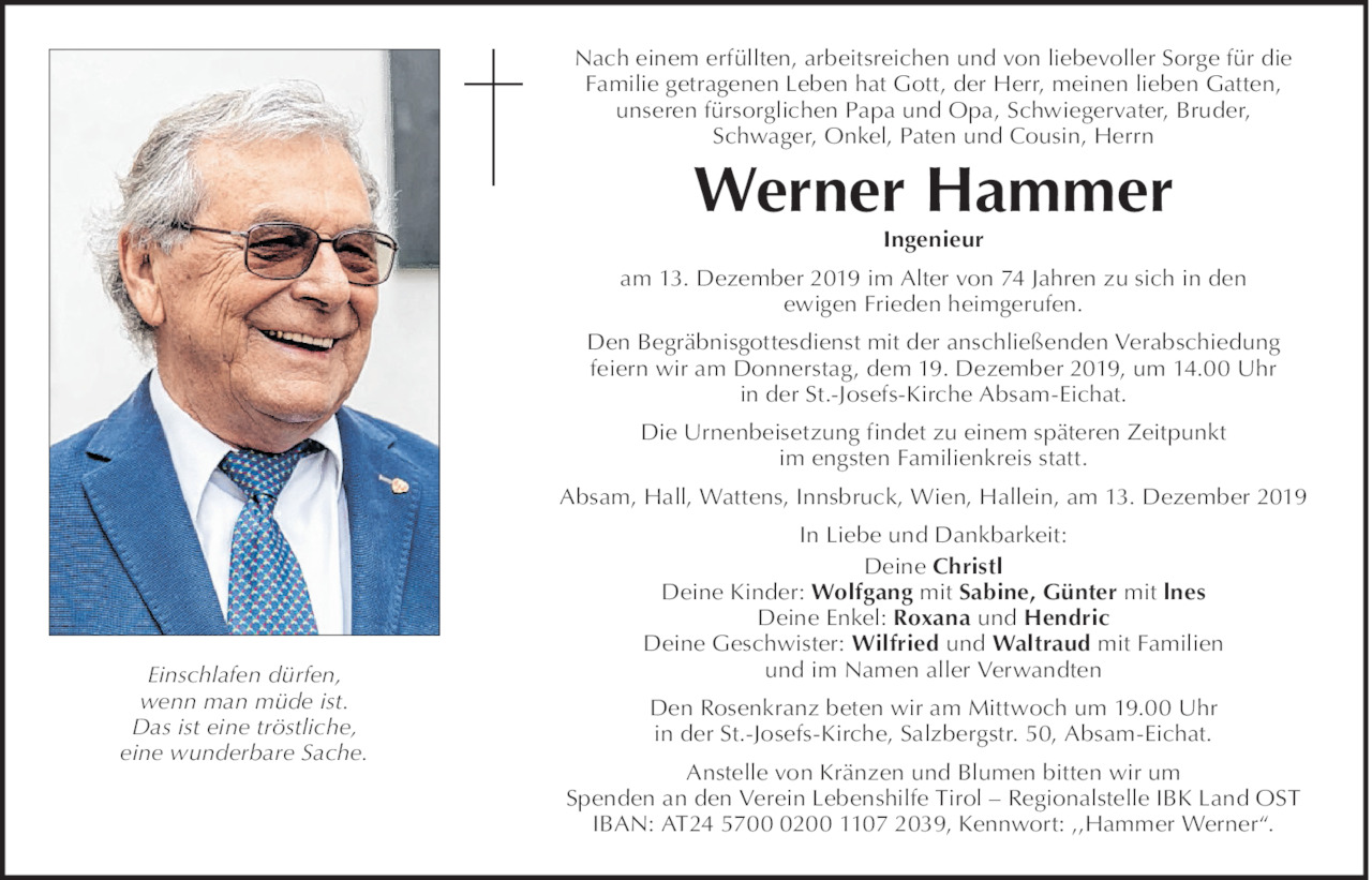 Werner Hammer Bild