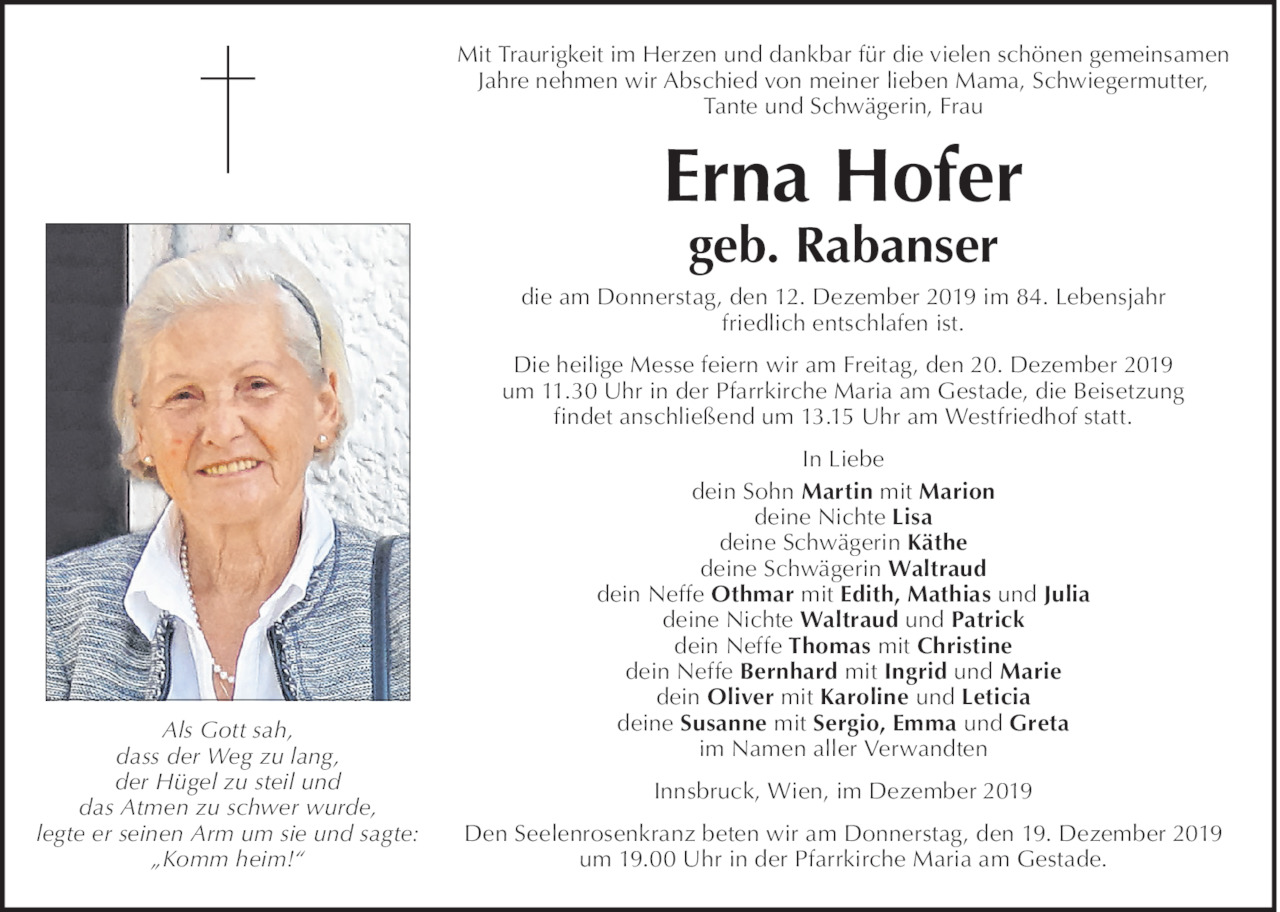 Erna Hofer Bild