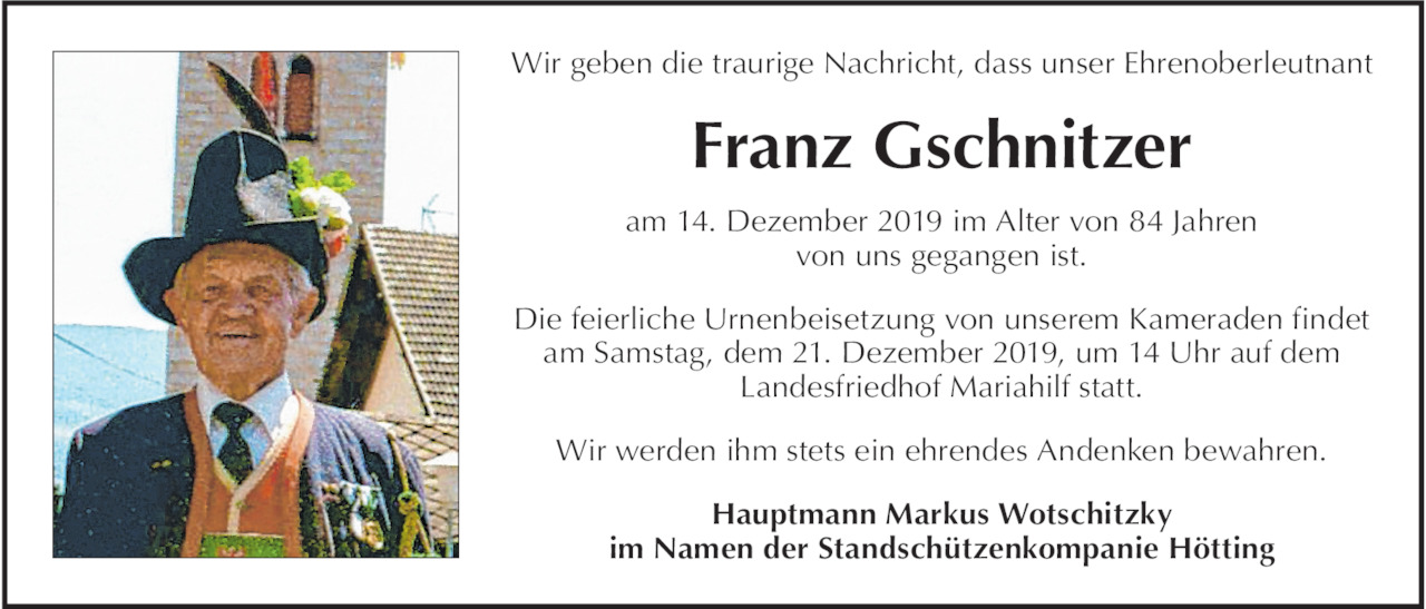 Franz Gschnitzer Bild